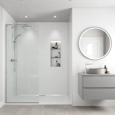 White Gloss 1m Wide Wall Panel